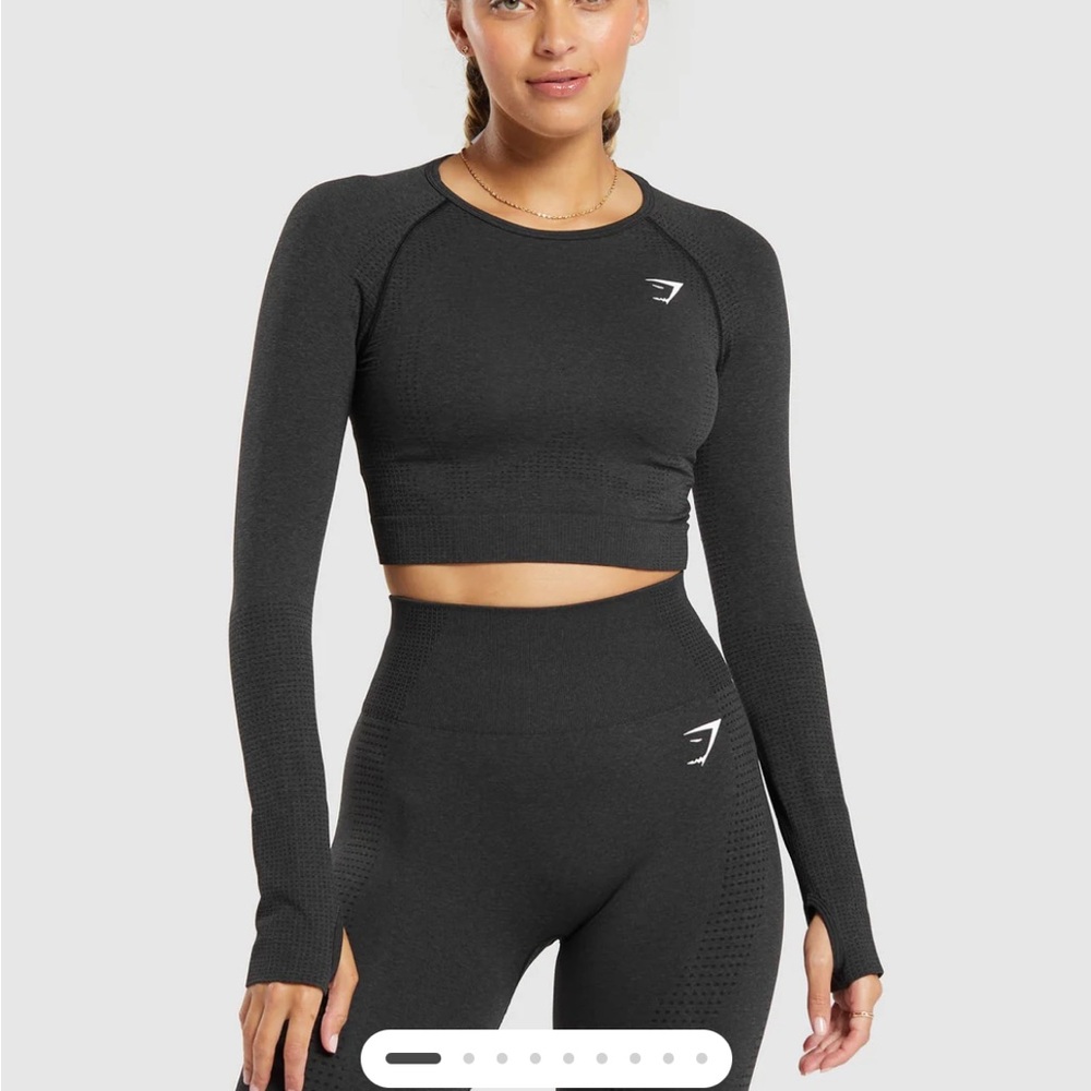 Gymshark Black Seamless Workout Top